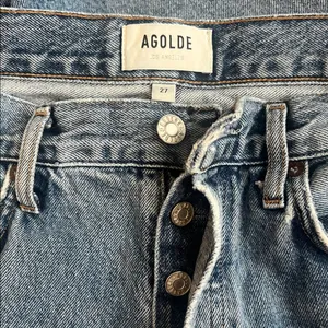 Agolde Women’s 90’s Pinch Waist Lineup Wash Distressed Straight Leg Jeans Sz 27 thumbnail 4