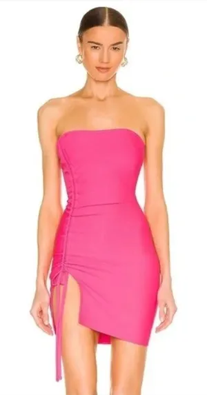 Revolve Hours Aimee strapless mini dress hot pink - Small thumbnail 1