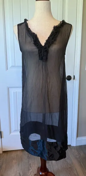 Gap Sheer Black‎ Sleeveless Slip NWT thumbnail 1