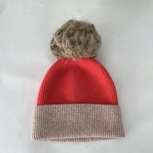 Anthropologie Norla Canada Pom Pom knit hat Pink thumbnail 3