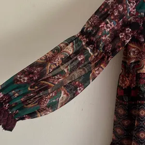 Alice + Olivia Marella Paisley Mock-Neck Blouson-Sleeve Tunic Dress Boho 4 thumbnail 3
