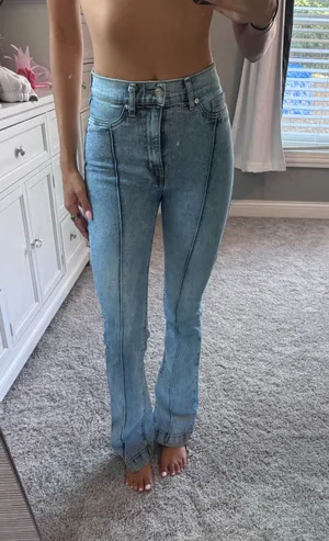 Revice cut out jeans high waisted thumbnail 1
