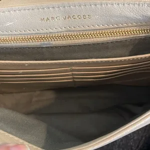 Marc Jacobs Beige Leather Small Gold Studded Shoulder Bag thumbnail 6