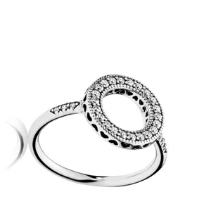 Boutique NEW‎ Women's Halo Heart Pave Simulated Diamond 925 Sterling Silver Ring Size 6 thumbnail 9