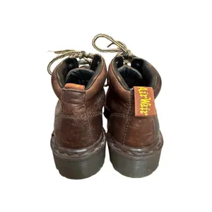 Vintage Dr. Martens Made in England Brown Leather Ankle Boots Women 6 Men 5 thumbnail 3