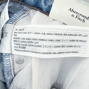 [Abercrombie & Fitch] The Baggy Mid Rise Jeans Side Slit Cuts NWT Sz 32 Long 14L thumbnail 11
