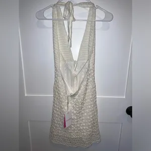 Beginning Boutique Tulip Cream Crochet Mini Dress thumbnail 11