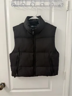 Zara Water Repellent Windproof Puffer Vest (Size S) thumbnail 7