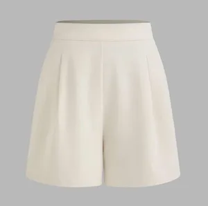 NWOT Cider Woven Mid Rise Solid Pocket Shorts Beige | TAGS CUT OUT SEE NOTES thumbnail 4