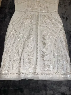 Lulus Spread Your Shine White Sequin Embroidered Bodycon Dress in White Size S thumbnail 8