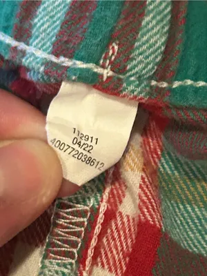 jammies for your family - green, red, and white plaid pajama pants - size xxl thumbnail 9