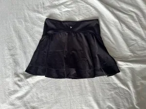 Old Navy High-Waisted PowerSoft Skort Light Black Heather Sz Small ($36.99) thumbnail 2