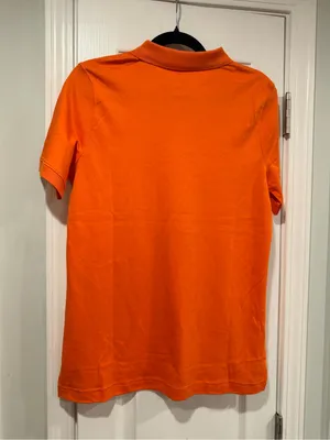 NWOT Lands End Size S Orange Short Sleeve Collared Polo Shirt thumbnail 8