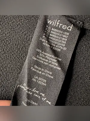 Aritzia Wilfred Chevalier Jacket Blazer Crepe 3/4 Sleeve Black Size 10 thumbnail 8