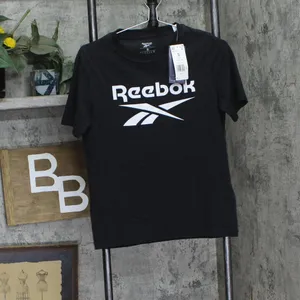 NWT Reebok Womens Graphic Big Logo Tee HB2271 Black S thumbnail 5