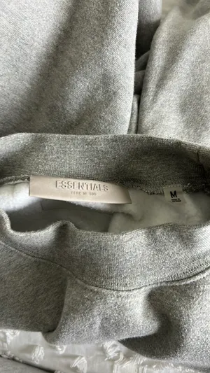 Essentials Hoodie Gray Size M thumbnail 3