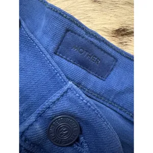 Mother Denim The Skipper Short N' Long Fray In Cats And Dogs Blue Size 26 thumbnail 3