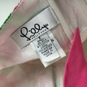 Lilly Pulitzer Floral Midi Dress Sz 2 Cotton Silk Blend Halter Neck Bow Tie Back thumbnail 11