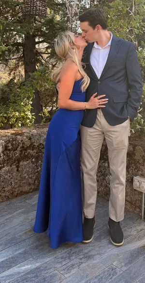 Lulus Blue strapless dress  thumbnail 1