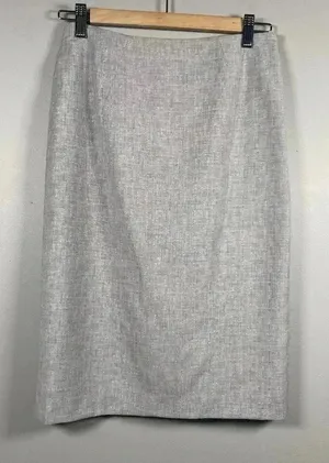 Reiss Gray Wool Blend Pencil‎ Skirt Size 2 Classic Business Casual Minimalist thumbnail 1