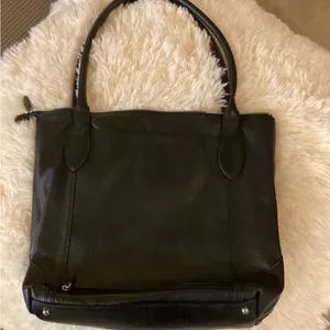 LODIS Cintage Black Leather Tote Bag thumbnail 3