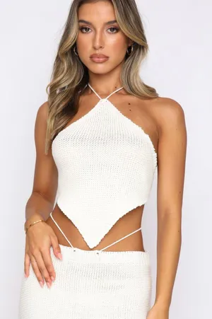 White Fox Halter Top  thumbnail 2