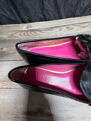 CHAPS Women’s Shoes Slip On Shoes Black Leather Round Toe Casual thumbnail 3