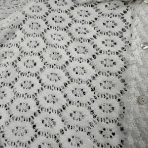 Stella+Ginger‎ Lace Crochet Pointelle Shirt Women XL Cottagecore White Button thumbnail 4