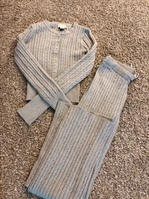 Sincerely Jules Grey Sweater Set  thumbnail 1