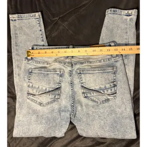 BKE Stella Low Rise Ankle Skinny Jeans Light Acid Wash Distressed Slim Fit thumbnail 5