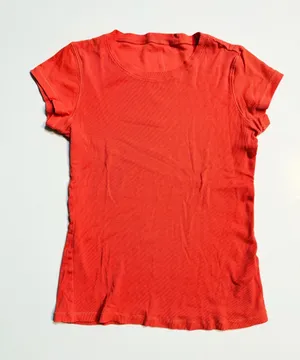 Out from Under orange short sleeve Tshirt Ribbed Size S/XS thumbnail 1
