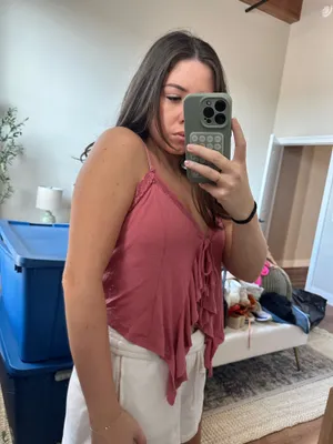 Urban Outfitters Top Pink Crop boho thumbnail 3