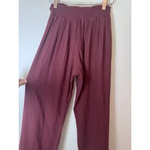 BECCA by Rebecca Virtue Pant Wide Leg Coverup Gauzy Side Slit NWT Coconut XS thumbnail 9