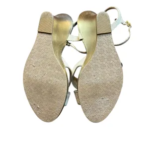 Lilly Pulitzer Shoes Womens Size 9.5 Gold Wedge Strappy Sandals‎ Ankle Strap thumbnail 8