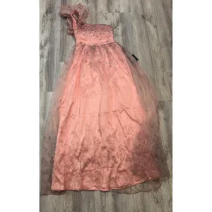 Lulus Decadent Dreamer‎ Pink Floral Backless One-Shoulder Maxi Dress Size Medium thumbnail 2