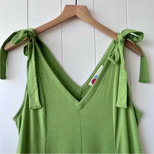New Free People Beach Alice One Piece Jumpsuit Green thumbnail 5