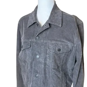 Madewell Womens‎ Gray Corduroy Jacket Medium Trucker Classic Fall Neutral Casual thumbnail 3