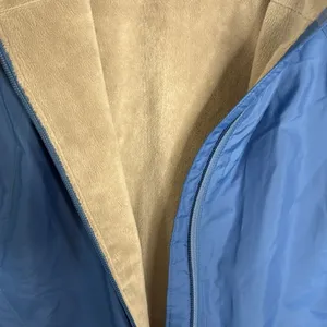 L.L. Bean Women's Hooded‎ Fleece Lined Vest Blue Large thumbnail 12