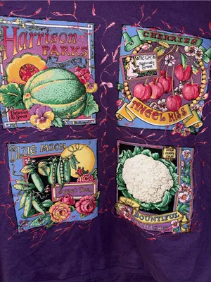Hanes vintage size large purple seed pack shirt thumbnail 3