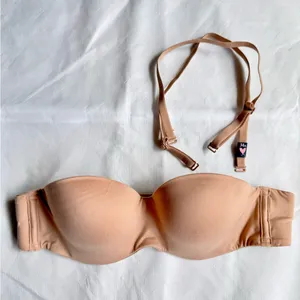 NWOT Victoria's Secret Body by Victoria Lined Strapless Bra, Size 34A, Praline thumbnail 1