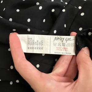 Nasty Gal Black White‎ Polka Dot Midi Skirt Size M nwot Vintage Style Flowy thumbnail 10