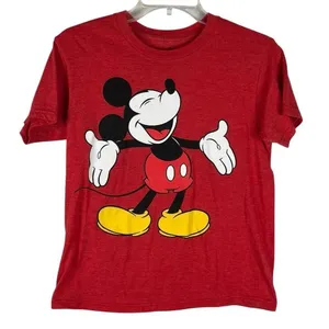 Disney Mickey Mouse Red Graphic T-shirt Small thumbnail 1
