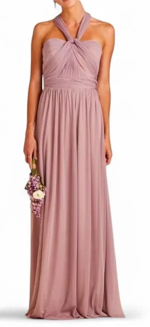 Birdy Grey Chicky Convertible Multi-way Maxi Dress Rose Quartz Pink Size S thumbnail 1
