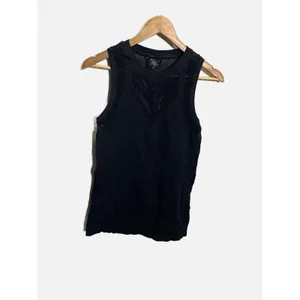 Athleta Oxygen Tank Women L Black Mesh Seamless Performance Activewear Yoga Top thumbnail 2
