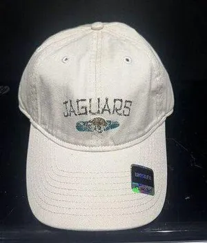 Jacksonville Jaguars Women's Adjustable‎ Slouch White Color Reebok Curve Hat thumbnail 1