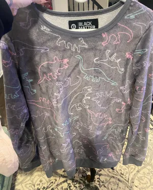 Black Matter Fuzzy Dinosaur Sweater thumbnail 1