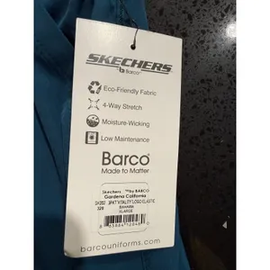 Skechers by Barco Vitality Scrub Pants XL Bahama Blue Logo‎ Elastic SK202 NWT thumbnail 5