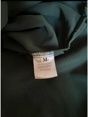 Elegant Strapless‎ Dark Green Satin Maxi Dress thumbnail 5