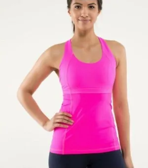 Lululemon Athletica Run: Fast Track Racerback Tank Top Size 6 Pink Womens Athlet thumbnail 1