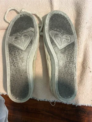 Roxy Cream Canvas Moccasins with Rope Laces thumbnail 4